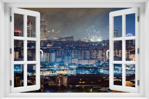 Fototapeta Naklejka Na Ścianę Okno 3D - Paisaje urbano