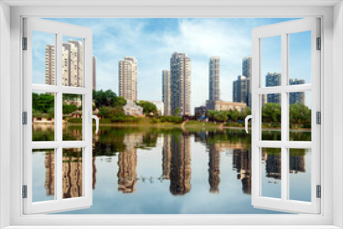 Fototapeta Naklejka Na Ścianę Okno 3D - High-rise residential