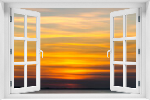 Fototapeta Naklejka Na Ścianę Okno 3D - Kolorowy zachód słońca nad Jeziorem Goczałkowickim przy zaporze