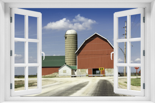 Fototapeta Naklejka Na Ścianę Okno 3D - American country farm