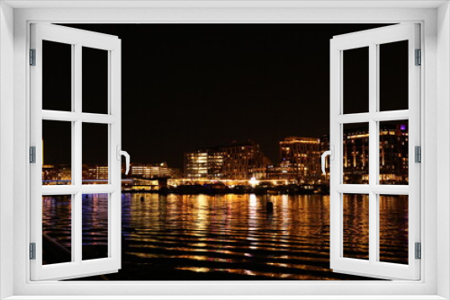 Fototapeta Naklejka Na Ścianę Okno 3D - Washington DC Wharf waterfront at night