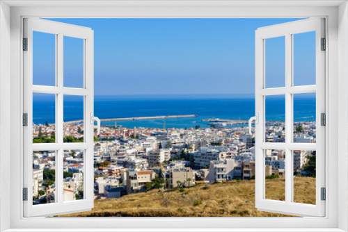 Fototapeta Naklejka Na Ścianę Okno 3D - Panorama Rethymno