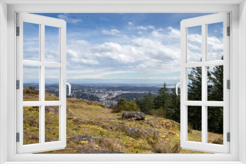 Fototapeta Naklejka Na Ścianę Okno 3D - View of Langford from Mountwells Regional Park on Vancouver Island, BC