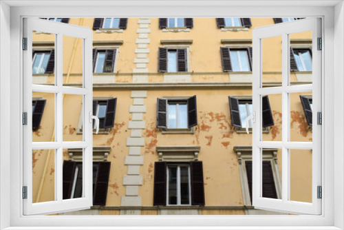 Fototapeta Naklejka Na Ścianę Okno 3D - Old office building, Rome, Italy