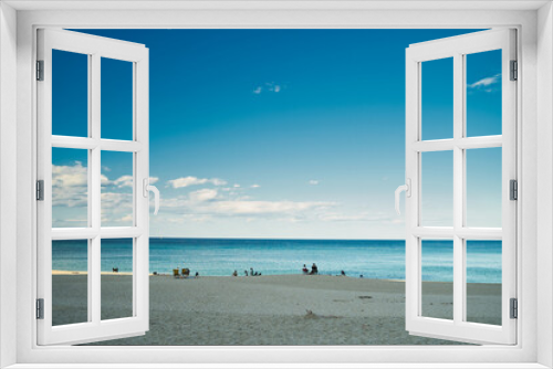 Fototapeta Naklejka Na Ścianę Okno 3D - 푸른색 고요한 해변