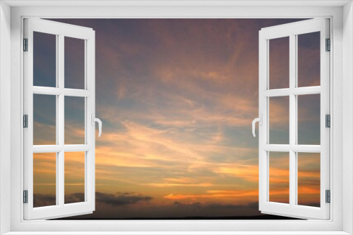Fototapeta Naklejka Na Ścianę Okno 3D - Sunset in the sky 