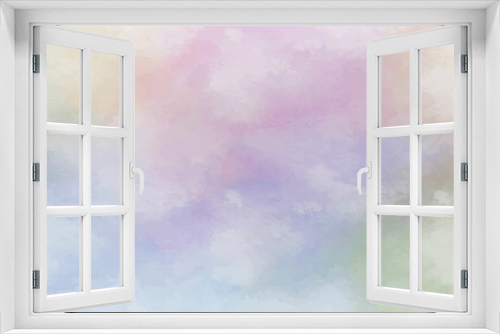 Colorful watercolor hand painted illustration of abstract art background. Sky-like watercolor background.