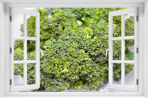 Fototapeta Naklejka Na Ścianę Okno 3D - brócolis, brócolis verde, brócolis na sacola, alimento verde natural, alimento vegano, alimento vegetariano