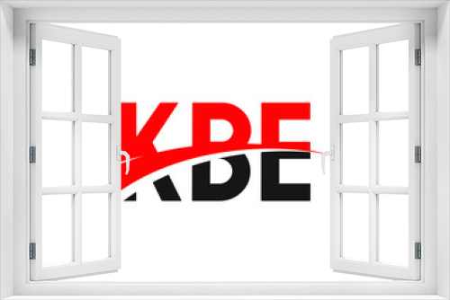 KBE Letter Initial Logo Design Vector Illustration