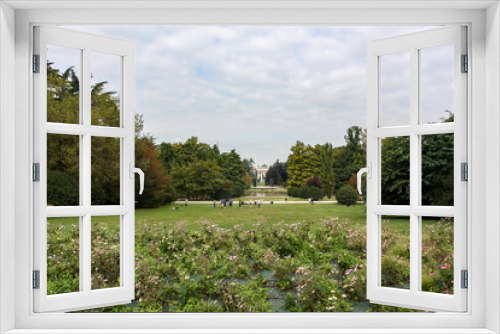 Fototapeta Naklejka Na Ścianę Okno 3D - Garden in the Simplon Park, 