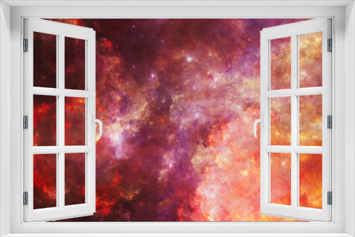 Fototapeta Naklejka Na Ścianę Okno 3D - Intense Inferno Nebula - High Resolution (13k)