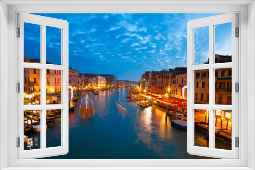 Fototapeta Naklejka Na Ścianę Okno 3D - Grand Canal at sunset, Venice, Italy.