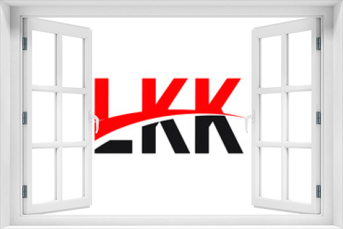 LKK Letter Initial Logo Design Vector Illustration