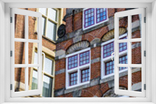 Fototapeta Naklejka Na Ścianę Okno 3D - old town of Amsterdam