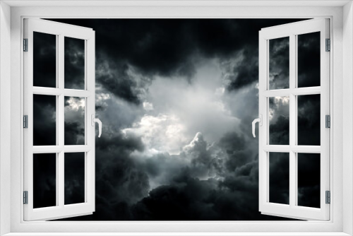 Fototapeta Naklejka Na Ścianę Okno 3D - Dark Storm Clouds