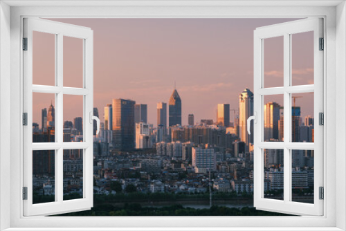 Fototapeta Naklejka Na Ścianę Okno 3D - Wuhan city skyline scenery in Hubei, China