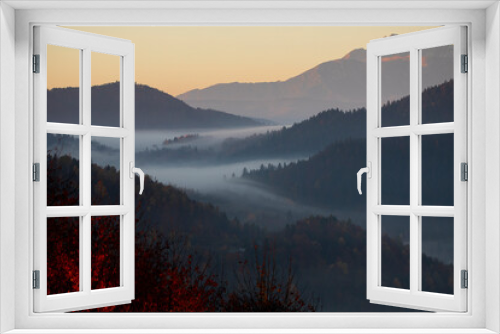 Fototapeta Naklejka Na Ścianę Okno 3D - Pieniny