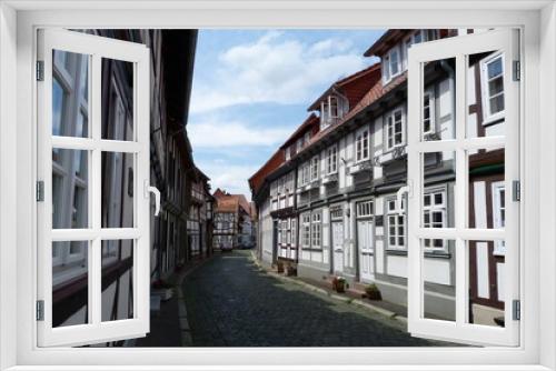 Fototapeta Naklejka Na Ścianę Okno 3D - Holzhäuserstraße Northeim