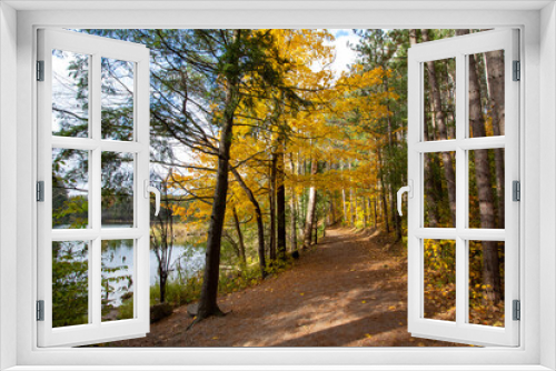 Fototapeta Naklejka Na Ścianę Okno 3D - Canadian Natural Area in Fall