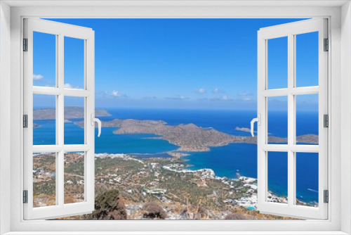 Fototapeta Naklejka Na Ścianę Okno 3D - View over Elounda Bay on Crete, Greece