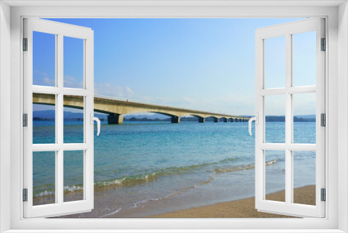 Fototapeta Naklejka Na Ścianę Okno 3D - 【沖縄県】古宇利大橋 / 【Okinawa】Kouri Bridge