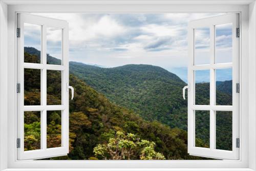 Fototapeta Naklejka Na Ścianę Okno 3D - view of the mountains in the morning