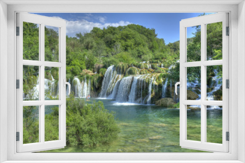 Fototapeta Naklejka Na Ścianę Okno 3D - Skradinski Buk waterfalls in Krka National Park, Croatia