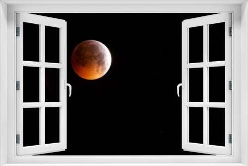 Fototapeta Naklejka Na Ścianę Okno 3D - beautiful red full moon eclipse January 2019