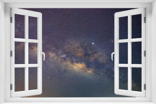 Fototapeta Naklejka Na Ścianę Okno 3D - abstract long exposure photography of milky way and star in the night sky.