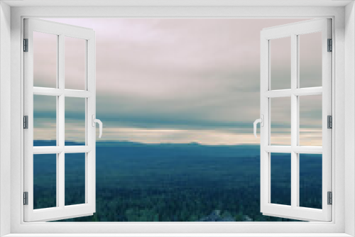 Fototapeta Naklejka Na Ścianę Okno 3D - View on mountains