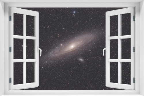 Fototapeta Naklejka Na Ścianę Okno 3D - Andromeda Galaxy in a Field of Stars