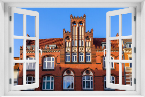 Fototapeta Naklejka Na Ścianę Okno 3D - Wismar Architektur 