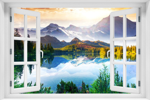 Fototapeta Naklejka Na Ścianę Okno 3D - lake