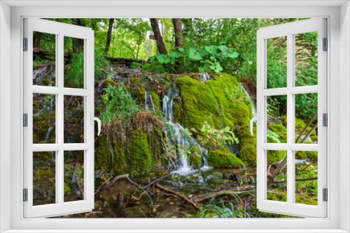 Fototapeta Naklejka Na Ścianę Okno 3D - Streams and waterfalls in Plitvice Lakes National Park in Croatia