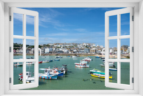 Fototapeta Naklejka Na Ścianę Okno 3D - St Ives harbour. Popular seaside town and port in Cornwall, England