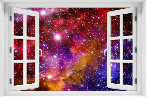 Fototapeta Naklejka Na Ścianę Okno 3D - Stellar field with nebulae