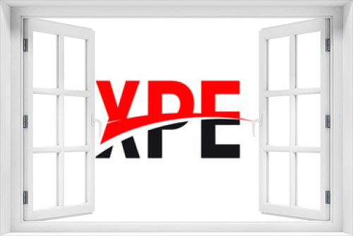 XPE Letter Initial Logo Design Vector Illustration