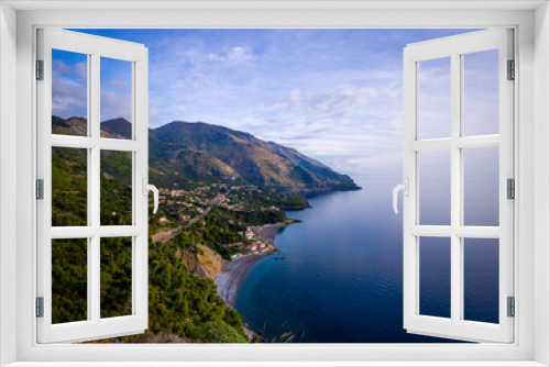 Fototapeta Naklejka Na Ścianę Okno 3D - Beautiful Italian west coast in the bay of Sapri in Italy - travel photography