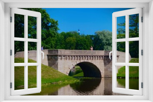 Fototapeta Naklejka Na Ścianę Okno 3D - bridge over the river thames