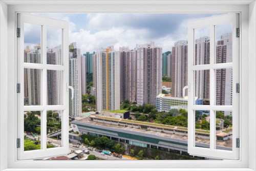 Fototapeta Naklejka Na Ścianę Okno 3D - Hong Kong residential district