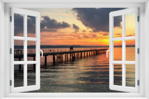 Fototapeta Naklejka Na Ścianę Okno 3D - Sunset on the Adriatic sea