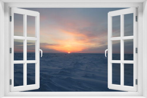 Fototapeta Naklejka Na Ścianę Okno 3D - snow desert tundra