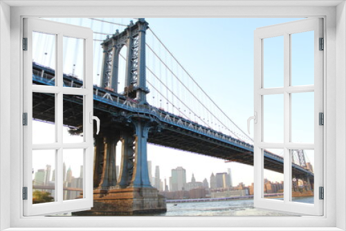 Fototapeta Naklejka Na Ścianę Okno 3D - city bridge