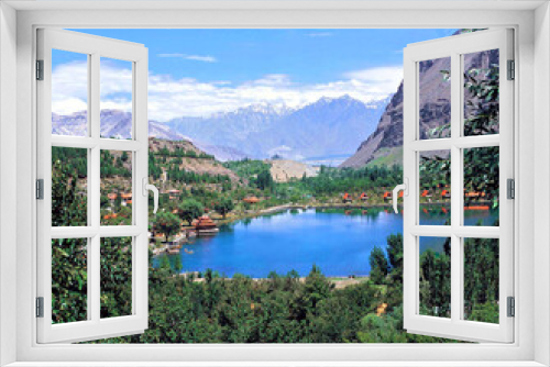 Fototapeta Naklejka Na Ścianę Okno 3D - view of lake country