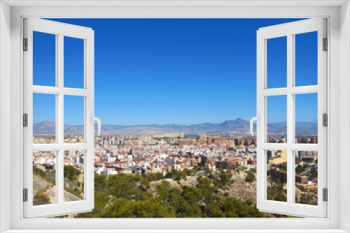 Fototapeta Naklejka Na Ścianę Okno 3D - Alicante norte y montañas