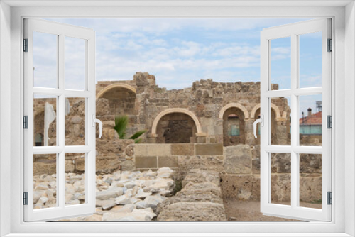 Fototapeta Naklejka Na Ścianę Okno 3D - The stone arches of ancient Side  city Turkey