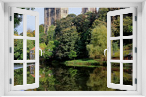 Fototapeta Naklejka Na Ścianę Okno 3D - Reflections in the river Wear