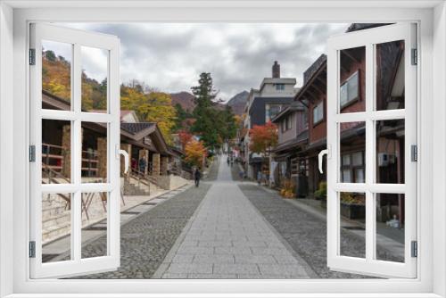 Fototapeta Naklejka Na Ścianę Okno 3D - 大山寺