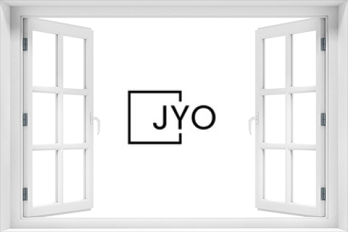 JYO letter initial logo design vector illustration