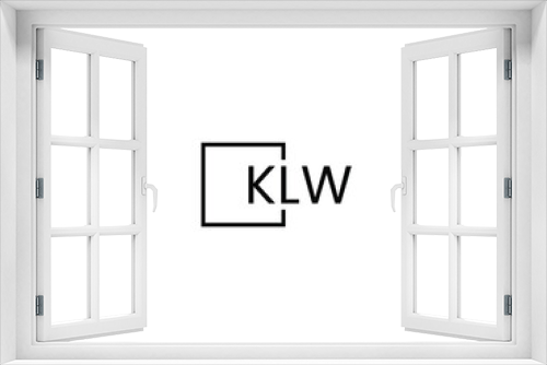 KLW letter initial logo design vector illustration